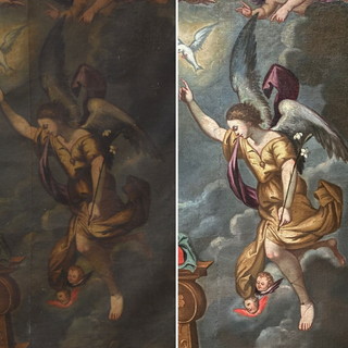 Taggia, torna a splendere l’“Annunciazione” di Giacinto Capponi: restaurato il dipinto del 1699