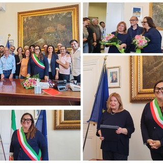 Bordighera, Marzia Baldassarre si insedia come sindaco: "Una grande emozione" (Foto e video)