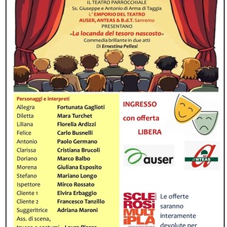Arma di Taggia, l'Emporio del Teatro torna in scena  con la commedia "La locanda del tesoro nascosto"