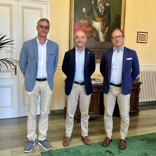 Sanremo, incontro tra il sindaco Alessandro Mager e il neo presidente  di Confindustria Luciano Tesorini