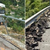 Ventimiglia, strada per Mortola: iniziati i lavori di messa in sicurezza (Foto)
