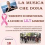 Sanremo: la musica si fa solidarietà per la LILT con un grande concerto al Casinò