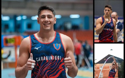 Salto con l’asta, il sanremese Matteo Oliveri pronto a volare a Tokyo con i colori dell’Arma dei carabinieri (Foto)