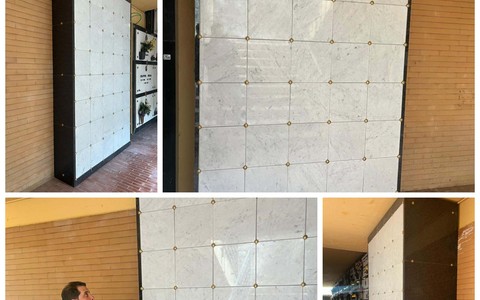 Vallecrosia, conclusi i lavori: spuntano nuovi ossari e cinerari nel cimitero (Foto)