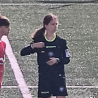 Calcio: Nicole Cicconetti debutta come Arbitro Federale, ha diretto il match Virtus Sanremese - Vallecrosia Academy